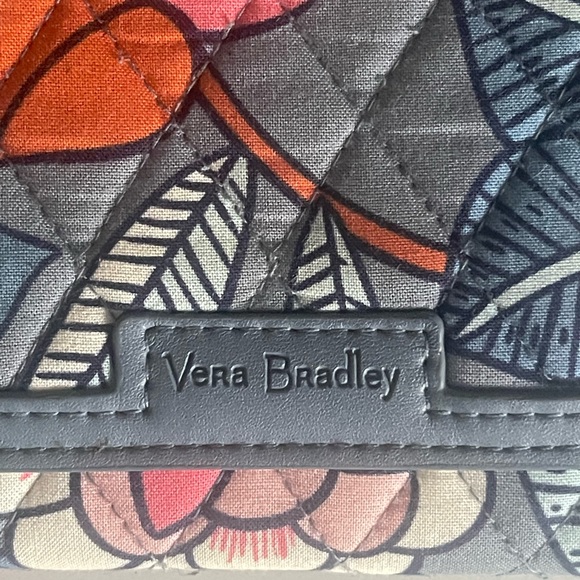 Vera Bradley floral blue wallet clutch purse - Picture 2 of 5